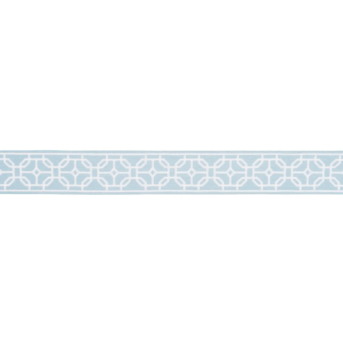 Schumacher Gazebo Trellis Tape trim in Sky (83650)