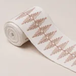 86322 | Genevieve Embroidered Tape - Blush Schumacher Genevieve Embroidered Tape trim in Blush (86322)