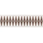 86323 | Genevieve Embroidered Tape - Brown Schumacher Genevieve Embroidered Tape trim in Brown (86323)