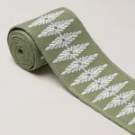 86324 | Genevieve Embroidered Tape - Green Schumacher Genevieve Embroidered Tape trim in Green (86324)