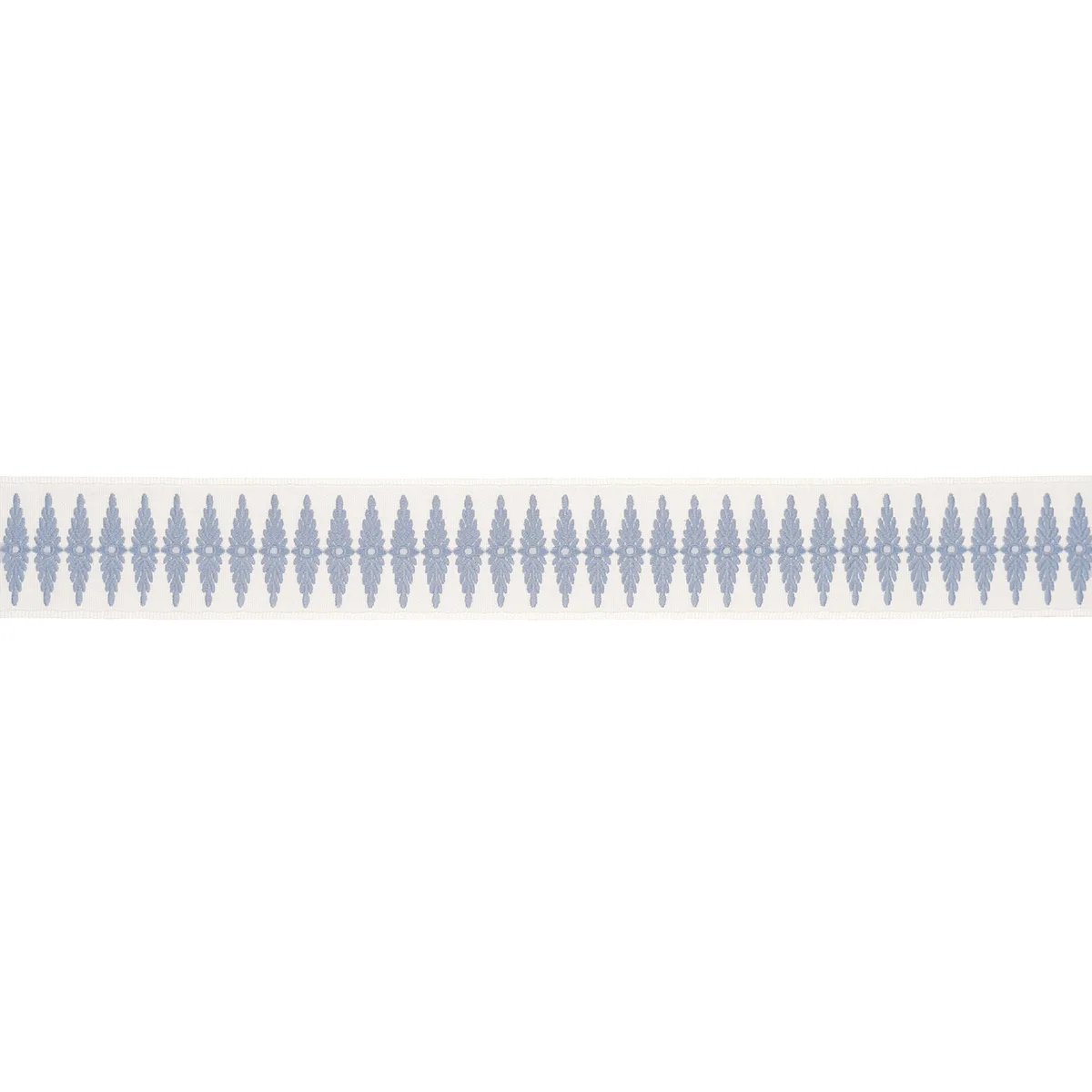 Schumacher Genevieve Embroidered Tape trim in Sky (86320)