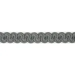 81250 | Giraldi Embroidered Trim - Black Schumacher Giraldi Embroidered Trim in Black (81250)