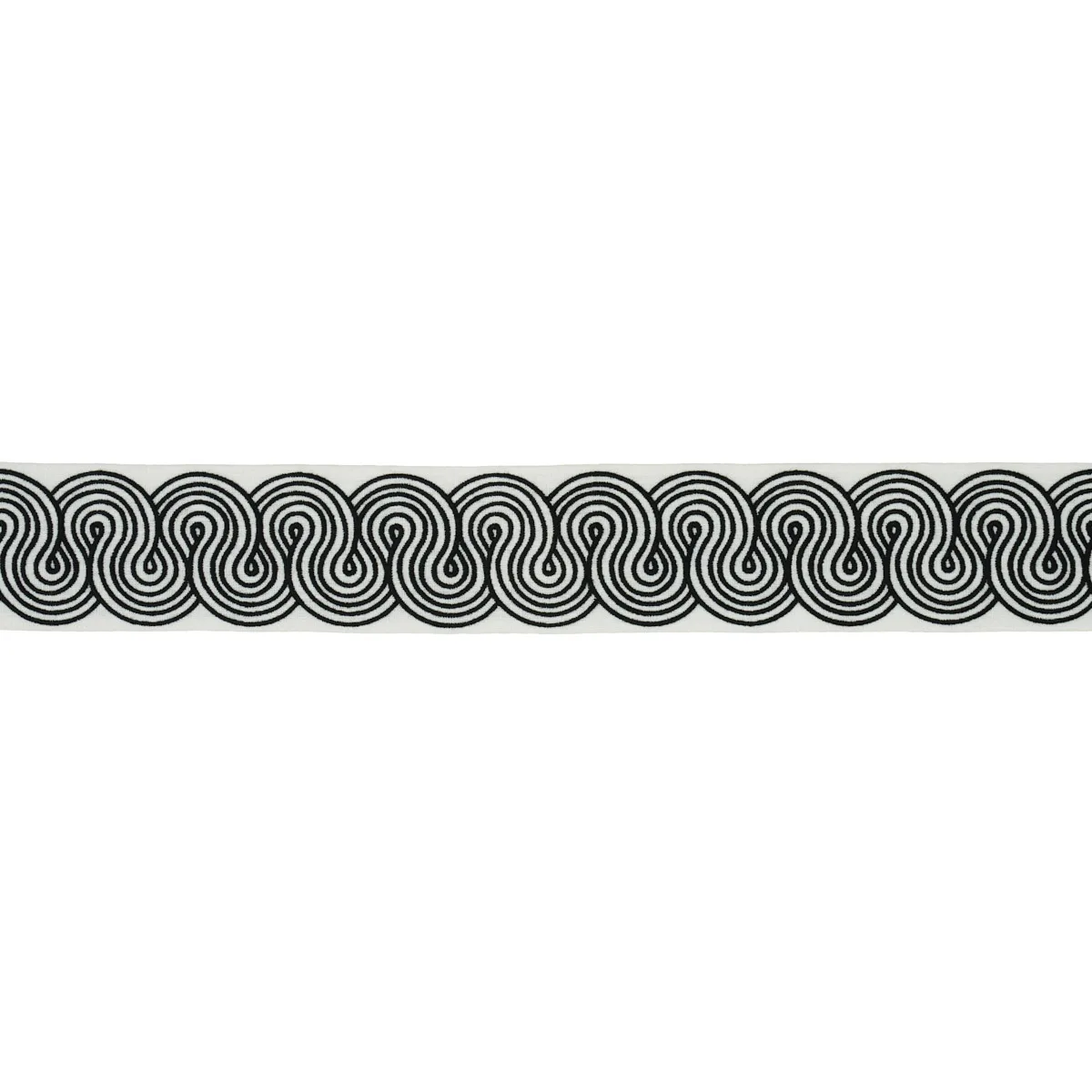 Schumacher Giraldi Embroidered Trim in Black (81250)