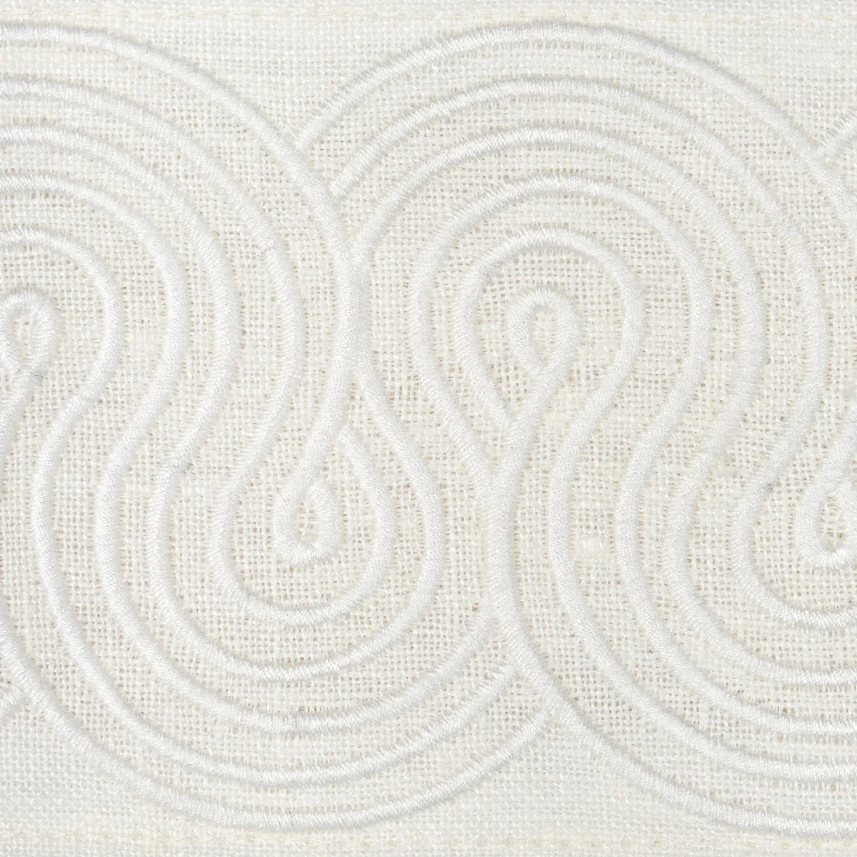 81252 | Giraldi Embroidered Trim - Ivory Schumacher Giraldi Embroidered Trim in Ivory (81252)
