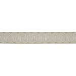 81251 | Giraldi Embroidered Trim - Linen Schumacher Giraldi Embroidered Trim in Linen (81251)