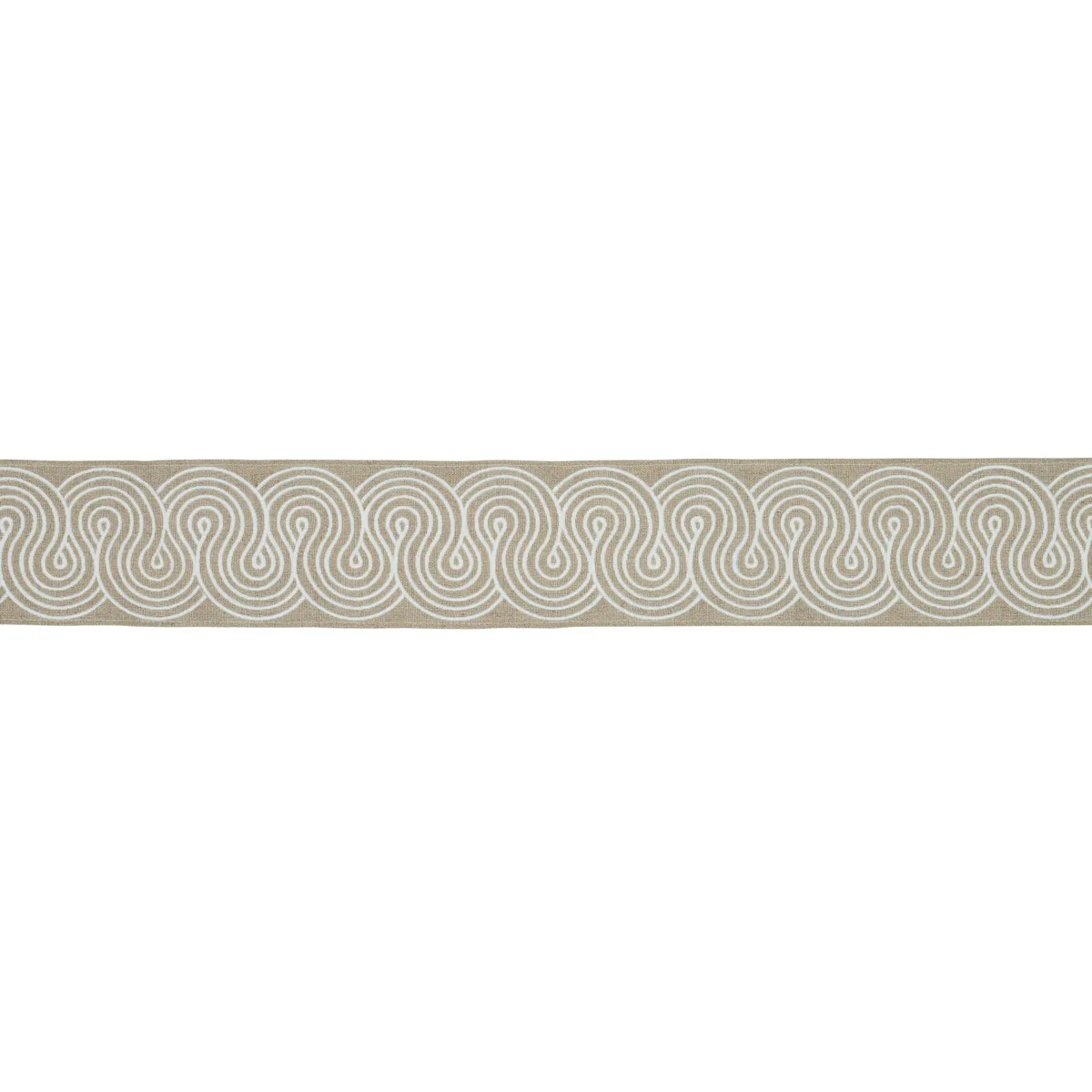 Schumacher Giraldi Embroidered Trim in Linen (81251)
