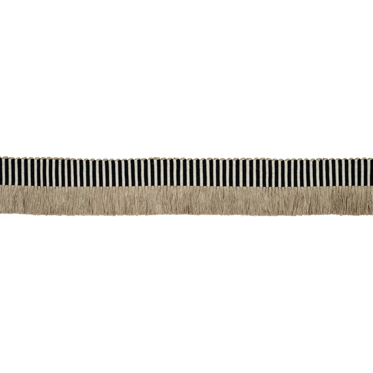 Schumacher Graphic Fringe trim in Black (81212)