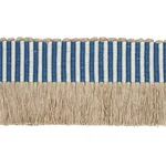 81211 | Graphic Fringe - Blue Schumacher Graphic Fringe trim in Blue (81211)