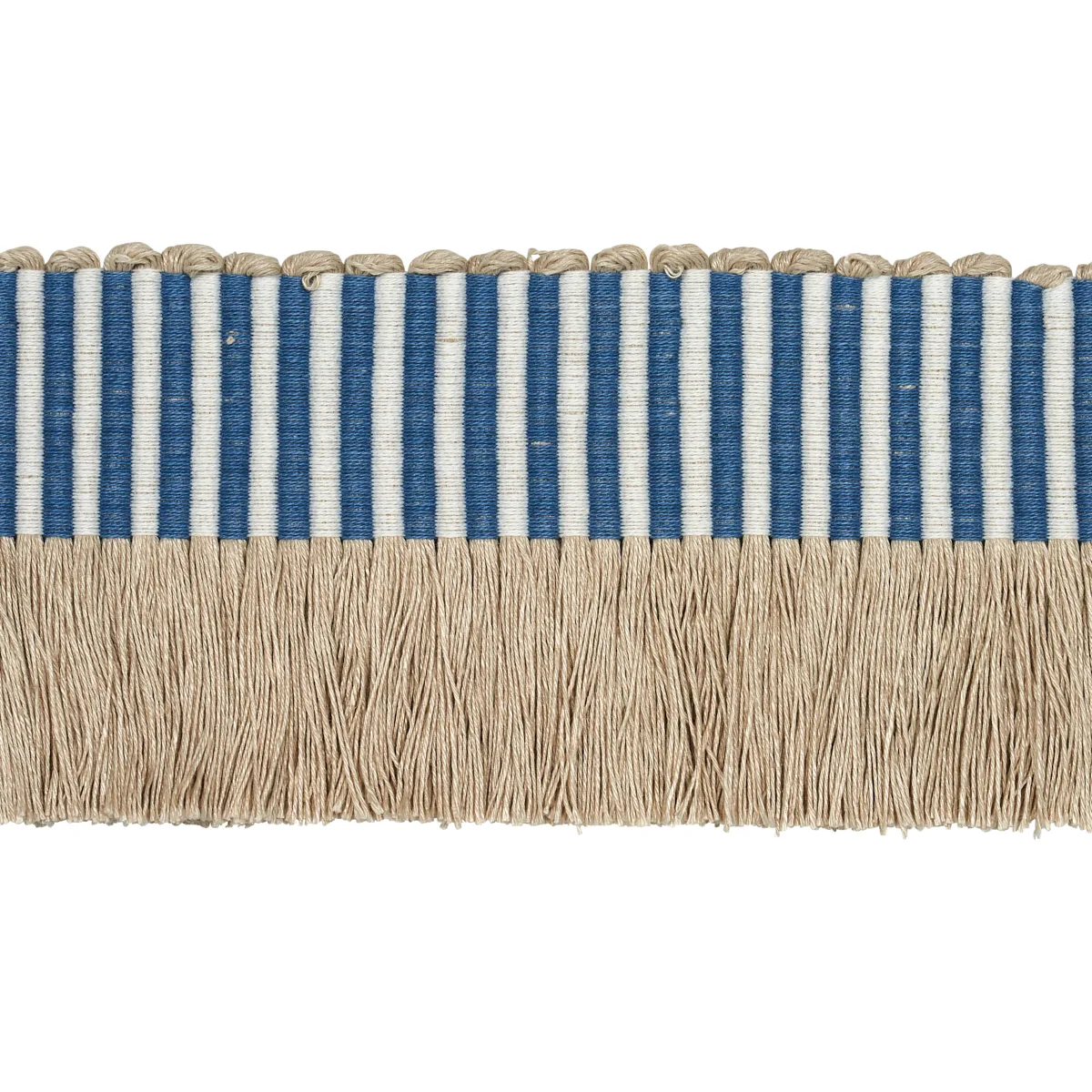 Schumacher Graphic Fringe trim in Blue (81211)