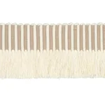 Schumacher Graphic Fringe trim in Ivory (81210)