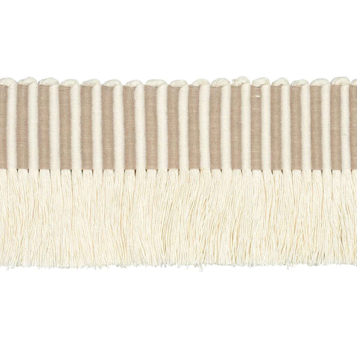 Schumacher Graphic Fringe trim in Ivory (81210)