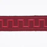 70805 | Greek Key Embroidered Tape - Burgundy Schumacher Greek Key Embroidered Tape trim in Burgundy (70805)