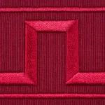 70805 | Greek Key Embroidered Tape - Burgundy Schumacher Greek Key Embroidered Tape trim in Burgundy (70805)