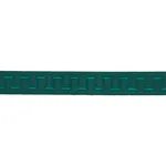 70804 | Greek Key Embroidered Tape - Emerald Schumacher Greek Key Embroidered Tape trim in Emerald (70804)