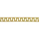 70813 | Greek Key Embroidered Tape - Gold Schumacher Greek Key Embroidered Tape trim in Gold (70813)