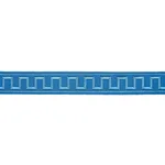 70806 | Greek Key Embroidered Tape - Teal Schumacher Greek Key Embroidered Tape trim in Teal (70806)