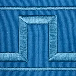 70806 | Greek Key Embroidered Tape - Teal Schumacher Greek Key Embroidered Tape trim in Teal (70806)