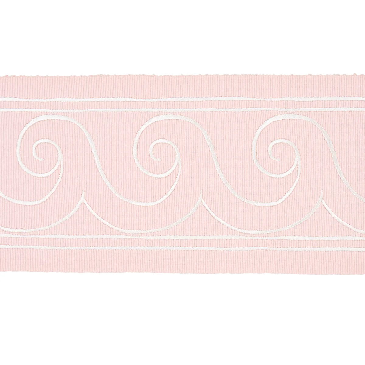 70755 | Greek Waves Trim – White on Blush