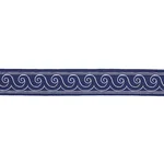 70753 | Greek Waves Trim - White on Navy Schumacher Greek Waves Trim in White on Navy (70753)