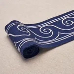 70753 | Greek Waves Trim - White on Navy Schumacher Greek Waves Trim in White on Navy (70753)