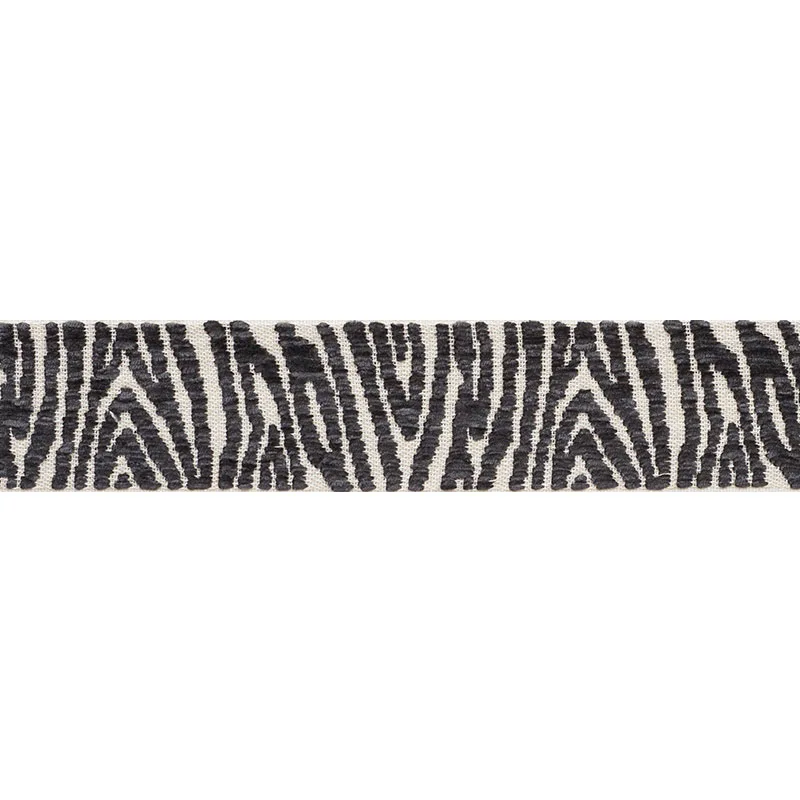 Schumacher Guinen Tape trim in Carbon (75211)