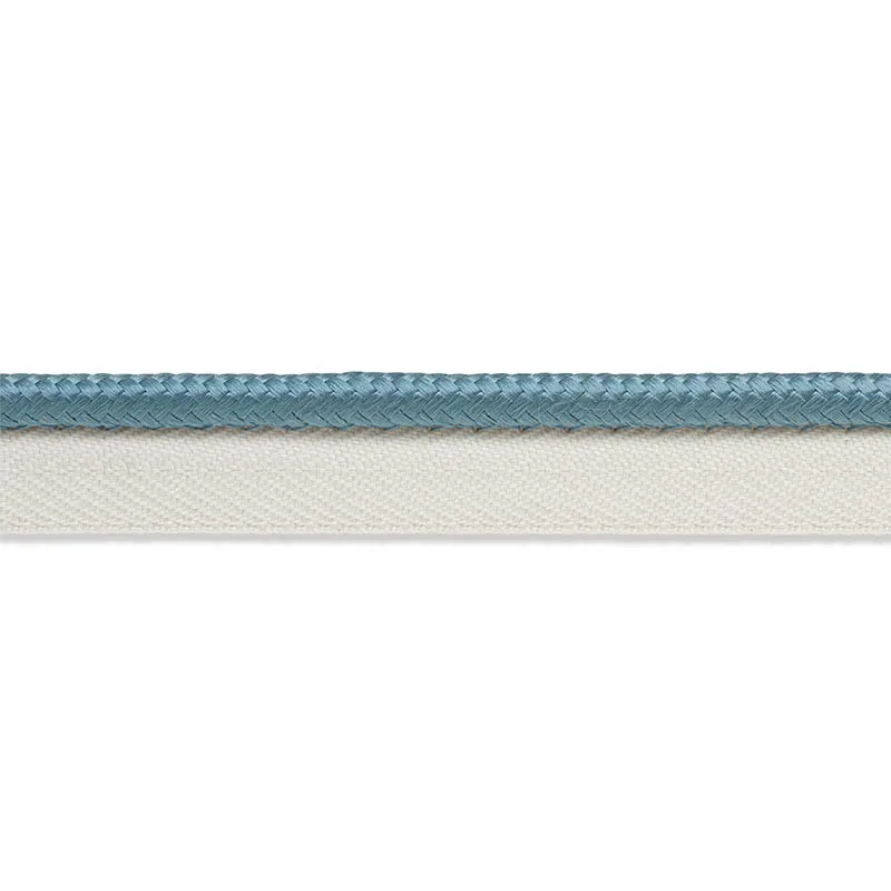 Schumacher Gustave Silk Lip Cord Medium trim in Cadet (74552)