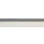 74553 | Gustave Silk Lip Cord Medium - Grey Schumacher Gustave Silk Lip Cord Medium trim in Grey (74553)