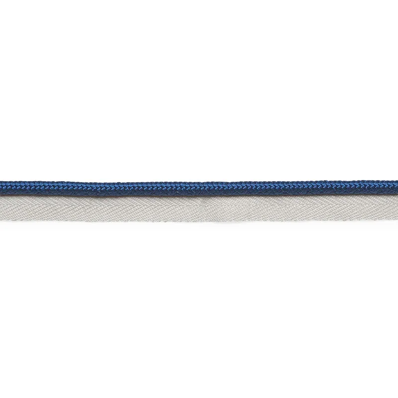 Schumacher Gustave Silk Lip Cord Medium trim in Navy (74548)