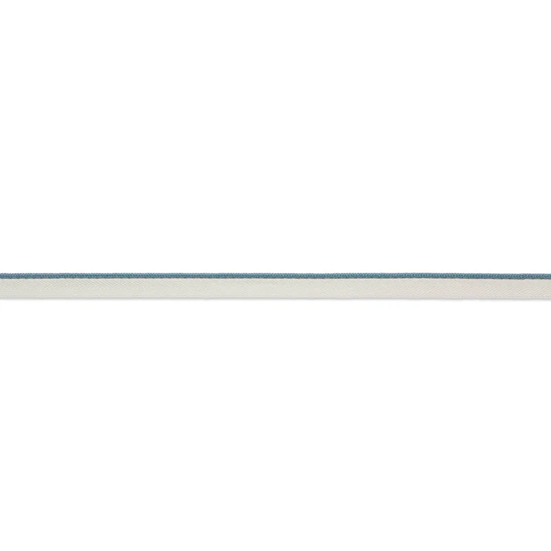 Schumacher Gustave Silk Lip Cord Narrow trim in Cadet (74532)