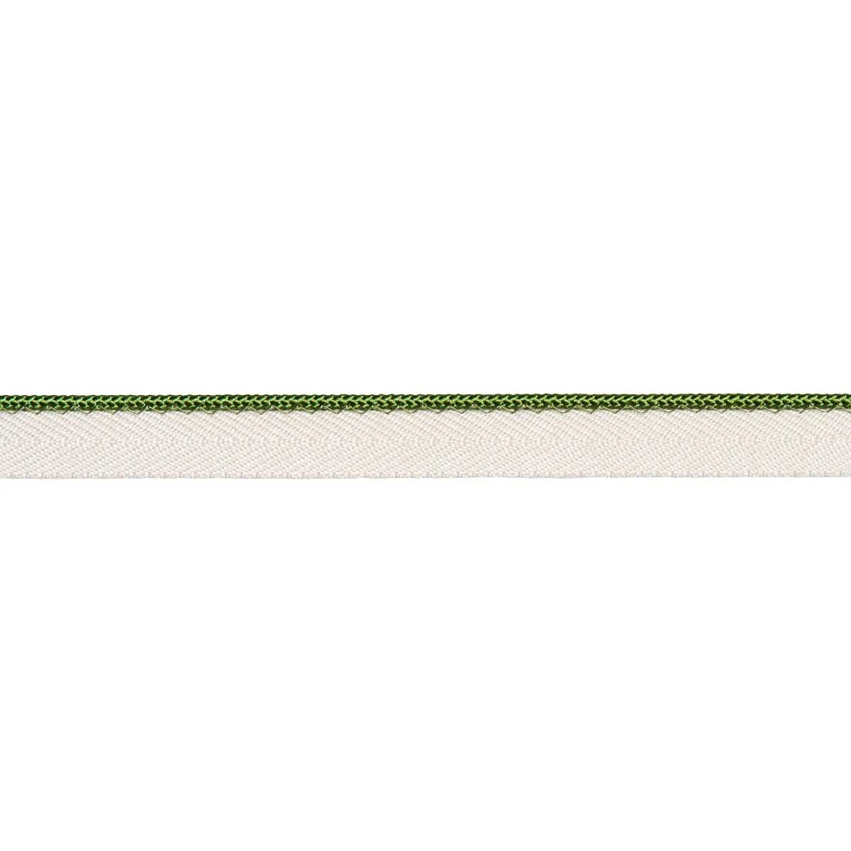Schumacher Gustave Silk Lip Cord Narrow trim in Green (74539)