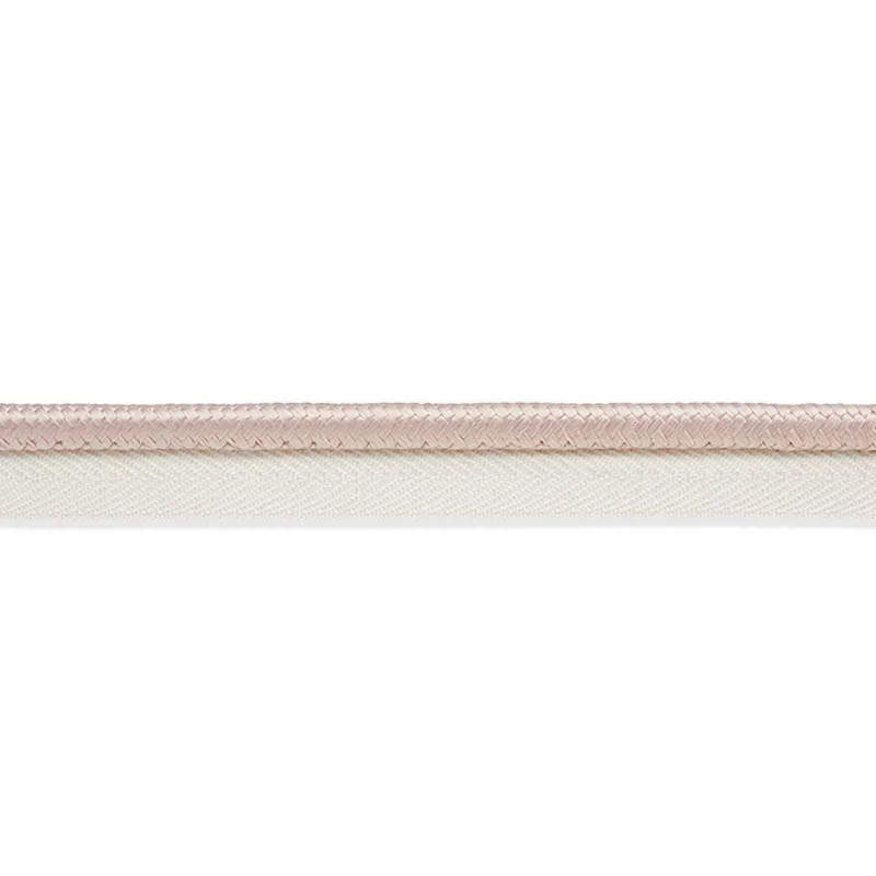 Schumacher Gustave Silk Lip Cord Wide trim in Blush (74576)