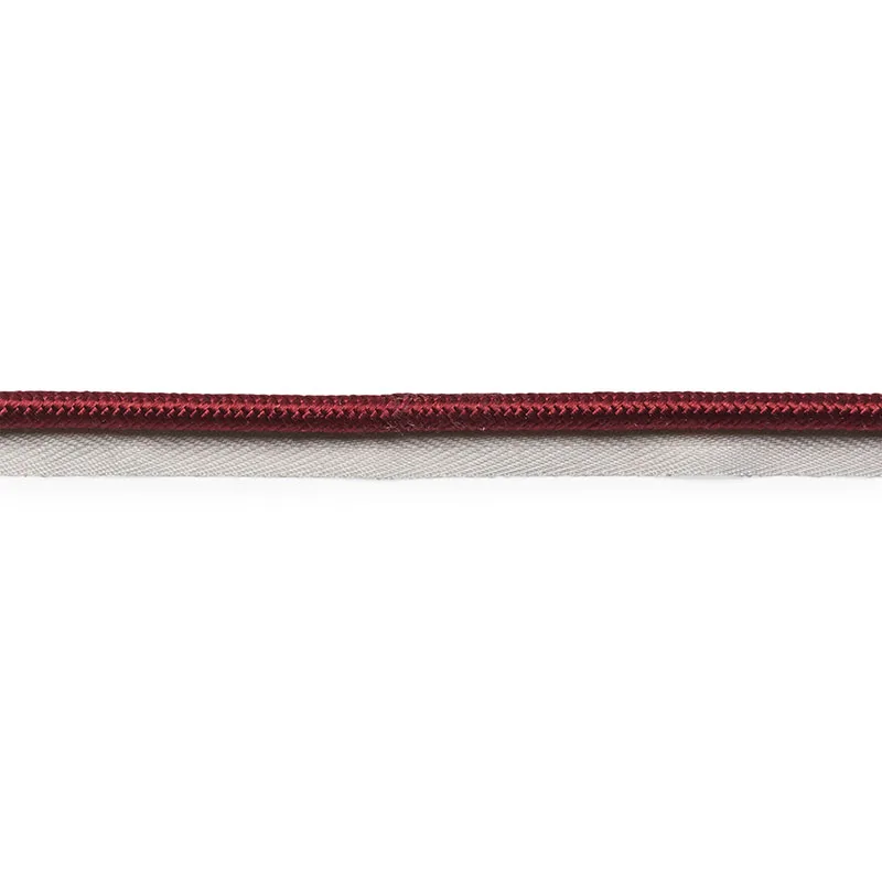 Schumacher Gustave Silk Lip Cord Wide trim in Burgundy (74569)