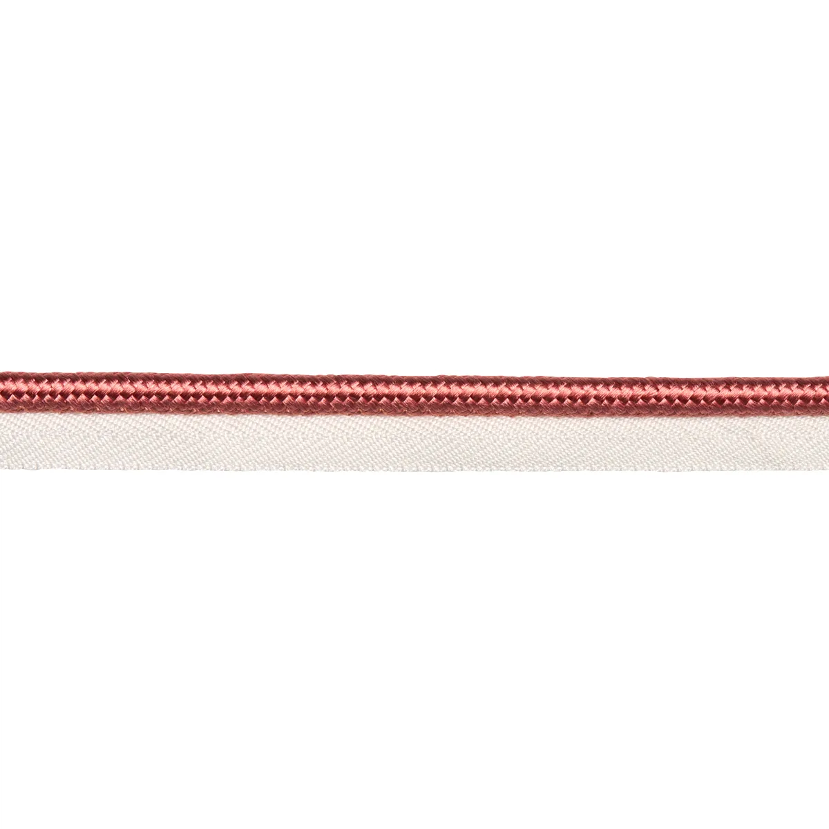 Schumacher Gustave Silk Lip Cord Wide trim in Coral (74578)
