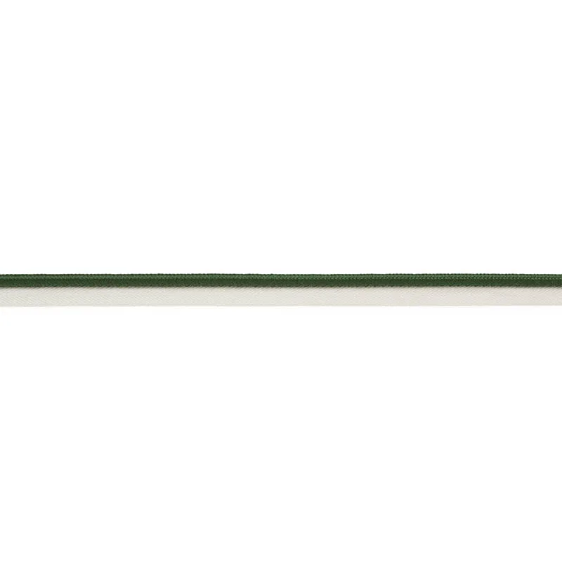 Schumacher Gustave Silk Lip Cord Wide trim in Emerald (74574)