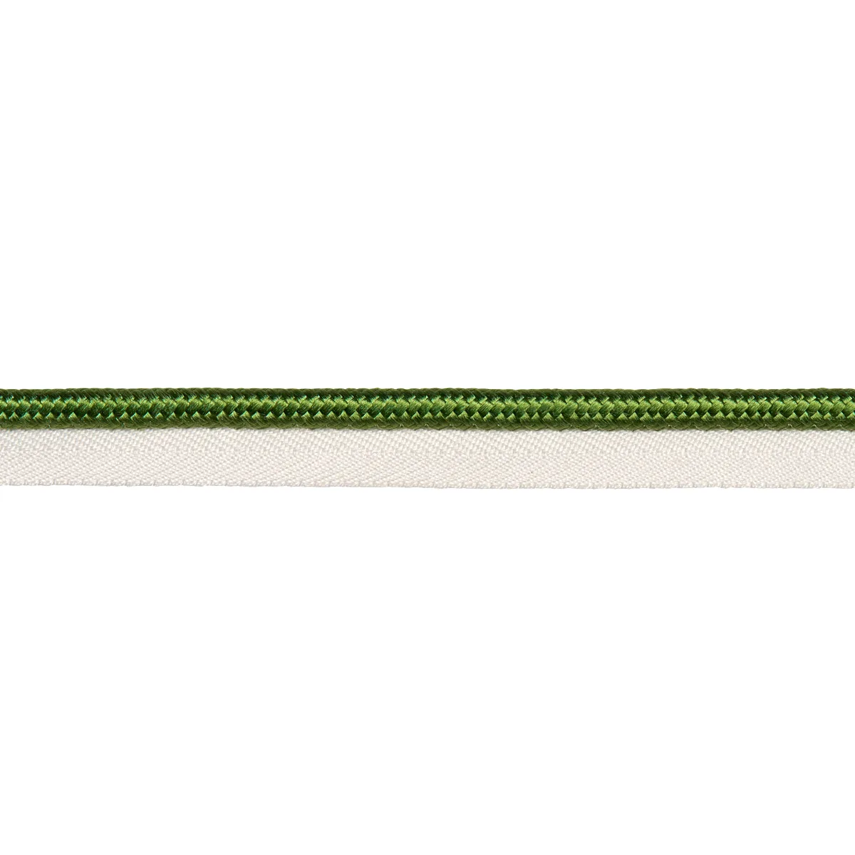 Schumacher Gustave Silk Lip Cord Wide trim in Green (74577)