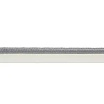 74573 | Gustave Silk Lip Cord Wide - Grey Schumacher Gustave Silk Lip Cord Wide trim in Grey (74573)