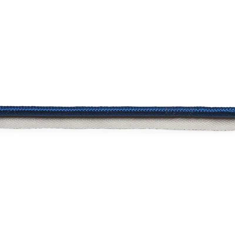 Schumacher Gustave Silk Lip Cord Wide trim in Navy (74568)