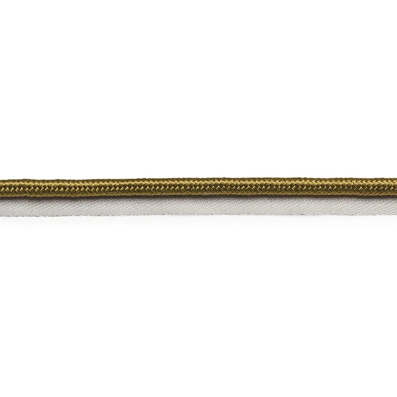 Schumacher Gustave Silk Lip Cord Wide trim in Olive (74565)