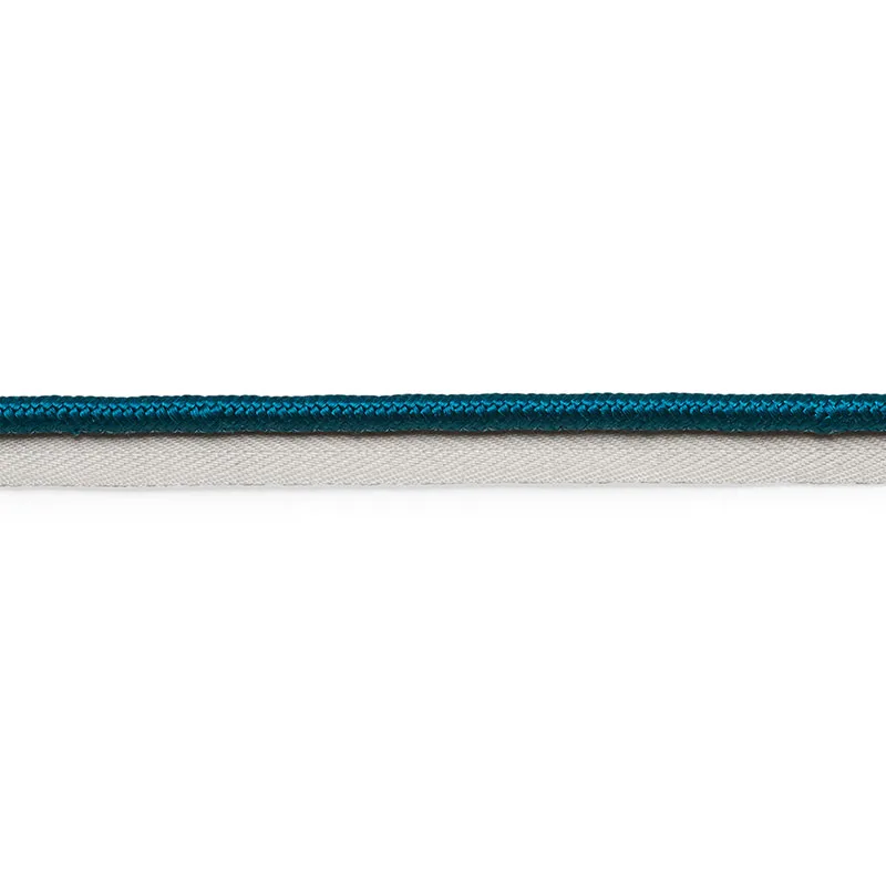 Schumacher Gustave Silk Lip Cord Wide trim in Peacock (74567)