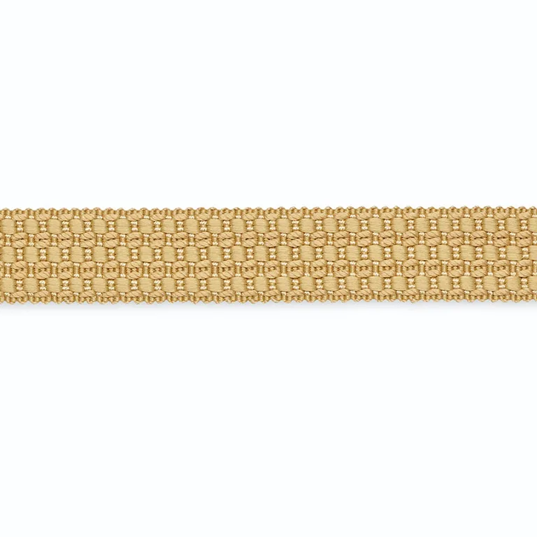 Schumacher Hameau Three-Row Braid trim in Antelope (B102-2)