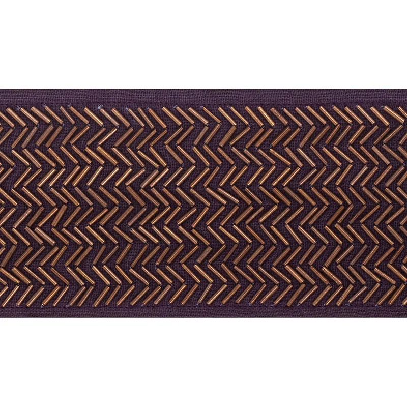 Schumacher Hayworth Tape trim in Aubergine (70682)