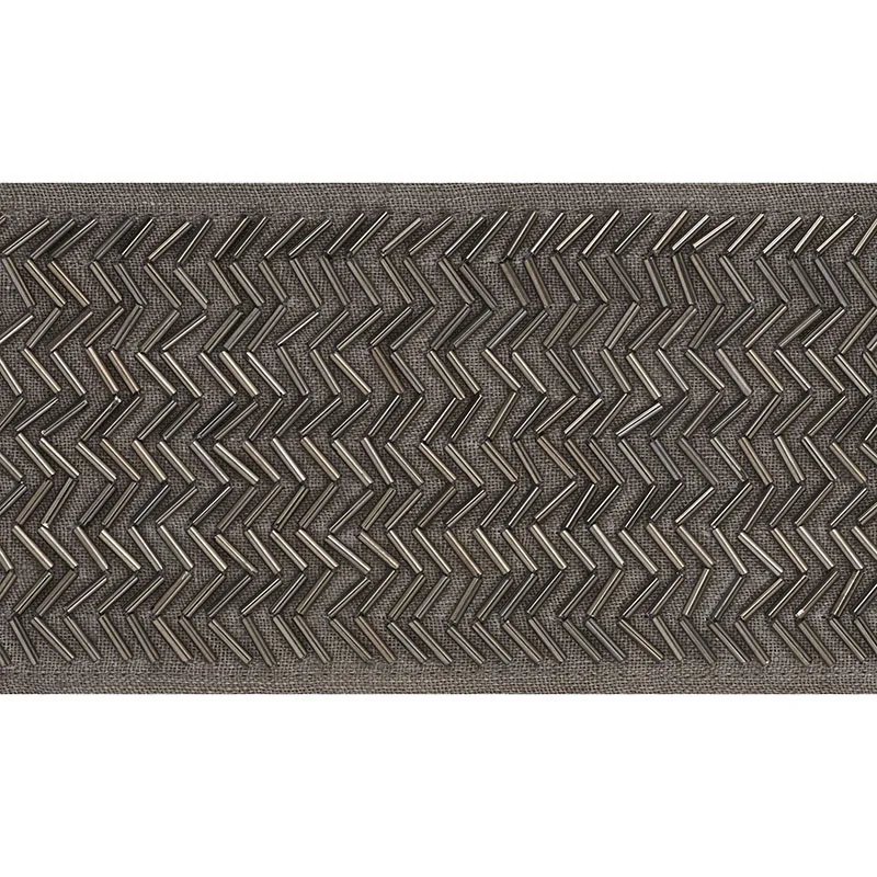 Schumacher Hayworth Tape trim in Gunmetal (70681)