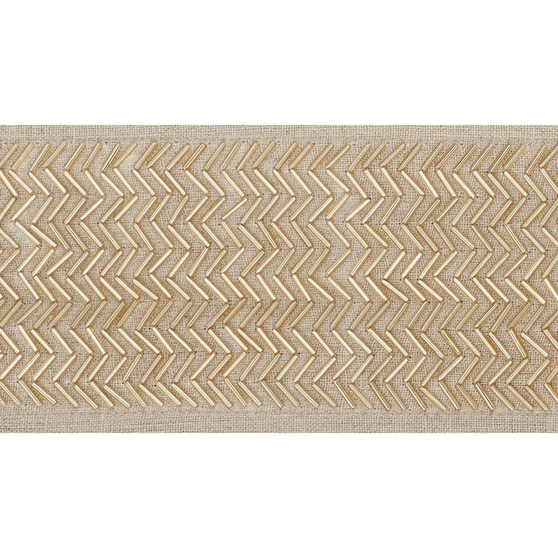 Schumacher Hayworth Tape trim in Pale Gold (70680)