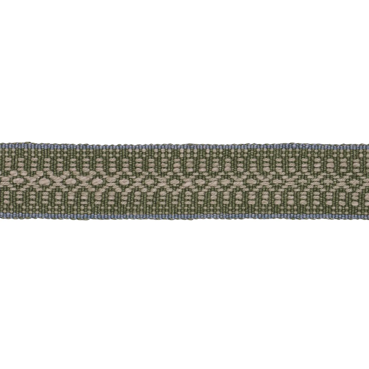 Schumacher Helena Linen Cotton Tape trim in Fern (84022)