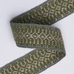 Schumacher Helena Linen Cotton Tape trim in Fern (84022)