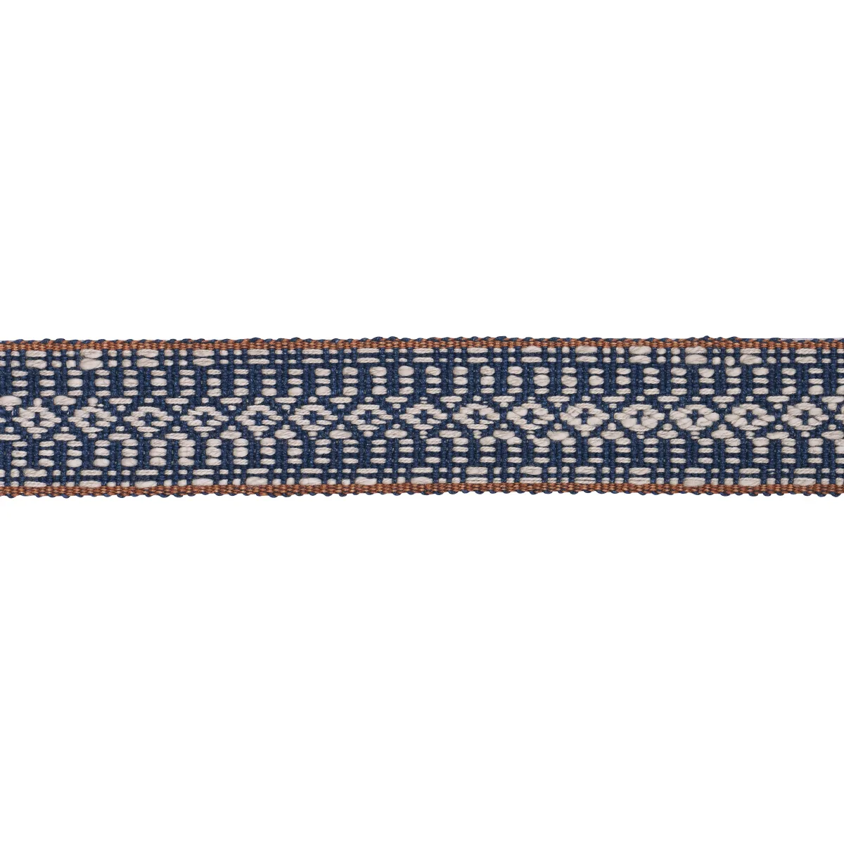 Schumacher Helena Linen Cotton Tape trim in Indigo (84020)