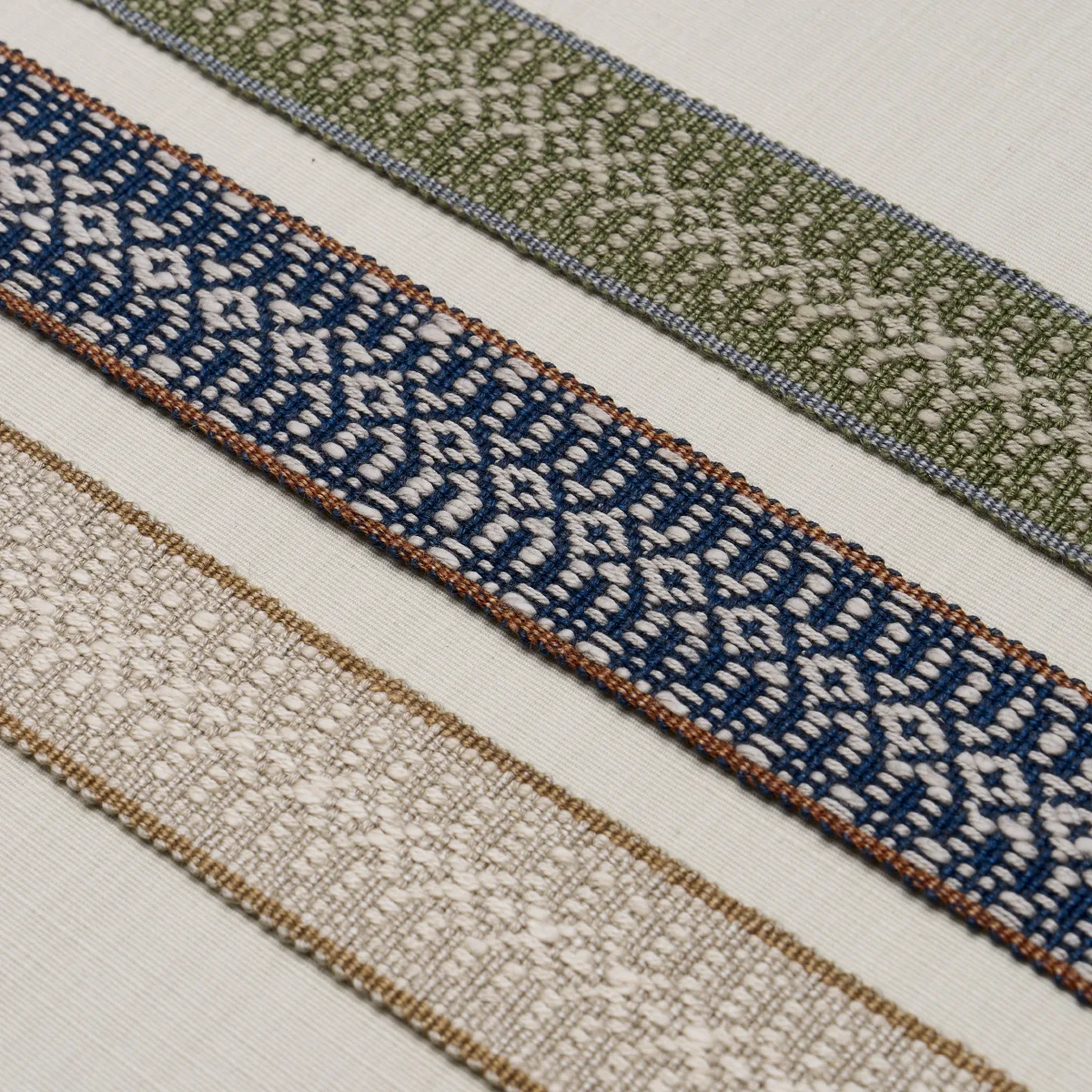 84021 | Helena Linen Cotton Tape - Natural Schumacher Helena Linen Cotton Tape trim in Natural (84021)