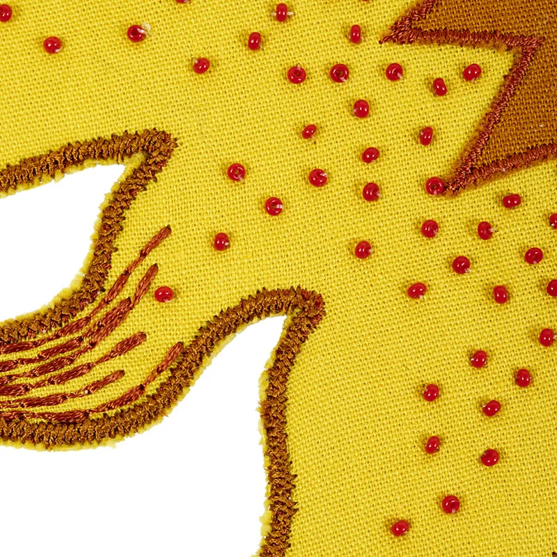79640 | Helios Appliqué - Yellow Schumacher Helios Appliqué trim in Yellow (79640)