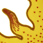 79640 | Helios Appliqué - Yellow Schumacher Helios Appliqué trim in Yellow (79640)