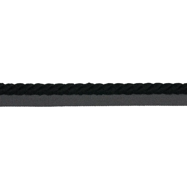 Schumacher Henley Cotton Cord trim in Black (86519)